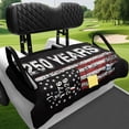 thumbnail image 4 of XYZCANDO American Flag 250 Years Golf Cart Seat Cover | Non-Slip Terry Cloth with 4 Front Pockets, Universal Fit for 2-Seat Golf Carts, 4 of 9
