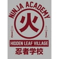 thumbnail image 2 of Naruto Shippuden Anime Cartoon Ninja Academy Mens Grey Graphic Tee-S, 2 of 4