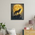 thumbnail image 4 of Paint by Numbers Kit for Adults, Wolf Howling Full Moon Night Scene Paint by Numbers, Easy Paint by Numbers Kit for Adults Beginner, DIY Adult Paint by Number Kits on Canvas, Home Decor, 4 of 7