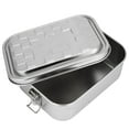 thumbnail image 3 of Lunch Box Food Container Bento Box Single Layer Lunch Box Food Bento Container Stainless Steel 304 Home Accessory for School Office Use, 3 of 7
