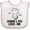 White and Pink, variant on Inktastic Grammy and Pops Granddaughter Cat Girls Baby Bib