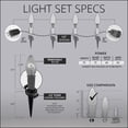 thumbnail image 5 of Wintergreen Lighting C9 Red, White & Blue FlexFilament LED Pathway Light Kit, 75 Lights, 12" Spacing, Black Wire, Black Stake, 75 ft, 5 of 7