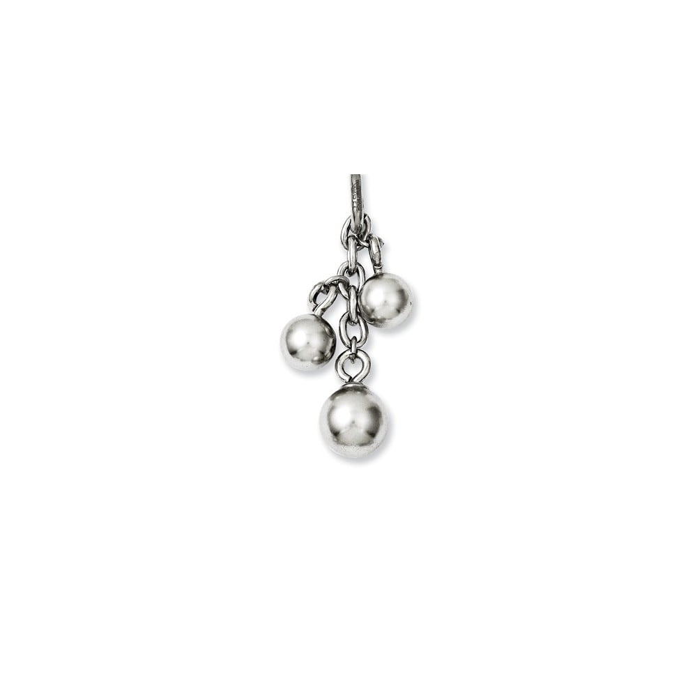 WHITE PEARL Interchangeable Pendant Charm with Jump Ring 
