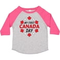 thumbnail image 3 of Inktastic My First Canada Day with Red and White Maple Leaves Boys or Girls Toddler T-Shirt, 3 of 5