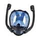 thumbnail image 1 of Máscara de natación, máscara de esnórquel, tubo de respiración doble de silicona, vista panorámica de 180 °, accesorios subacuáticos, máscara de buceo L XL Adulto Azul, 1 of 8