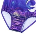 thumbnail image 4 of BAOHULU 3/4 Sleeve Gymnastics Leotard Athletic Purple Ballet Dance Clothes, 4 of 5