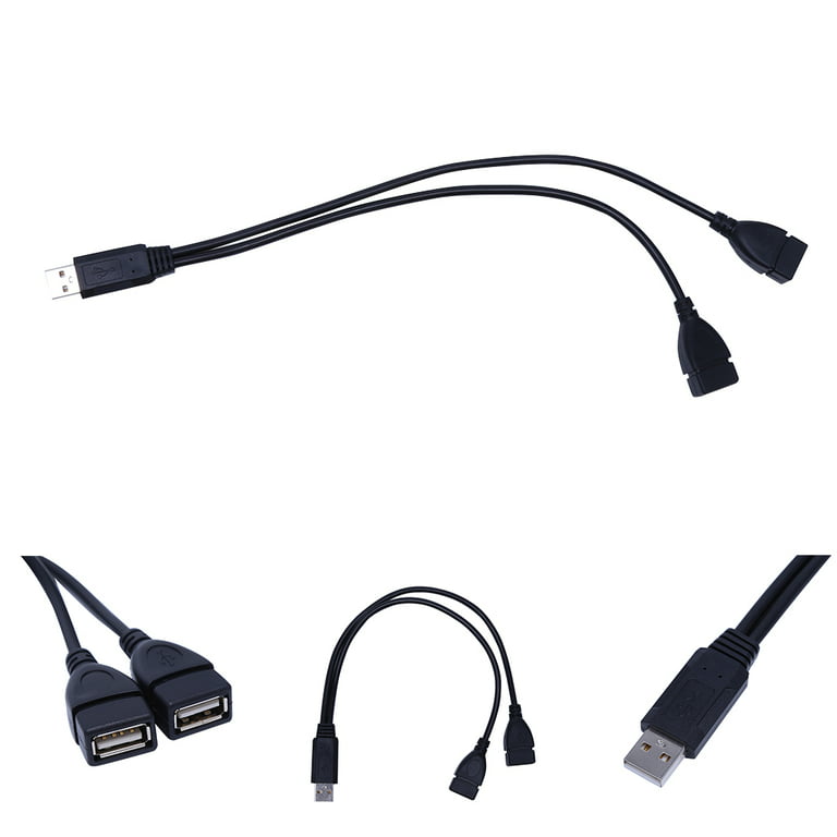 USB 2.0 Female to Male Splitter Cable, Electop USB A Male to Dual