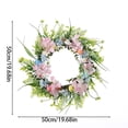 thumbnail image 3 of Orangide Easter Egg Wreath 20 Inch Rustic Vintage Style with Bunny Multicolored Eggs for Spring Door Decoration Table Centerpiece for Easter Party, 3 of 7
