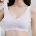 thumbnail image 4 of EaskTriop Bras for Older Women Front Closure No Underwire Full Coverage Senior Bras Wireless Comfort Bralette Seamless Supportive Everyday Bra, 4 of 6