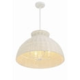 thumbnail image 2 of Crystorama Reese 4 Light Matte White Pendant - 22"W x 13.5"H, 2 of 12