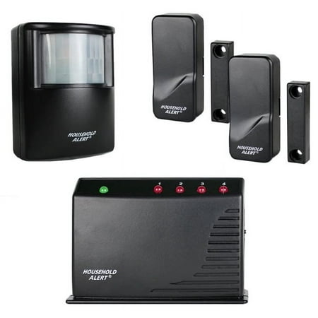 Skylink Wireless Deluxe Long Range Indoor Outdoor Motion Sensor and Window Door Sensor Alarm System