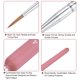 thumbnail image 4 of 3uds Detalle Pintura Pinceles 14,5mm Puntiaguda Punta 190mm Longitud Nylon Pelo Miniatura Pintura Pincel para Acuarela Óleo Acrílico Pintura(4#), Rosa, 4 of 6