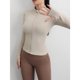 thumbnail image 5 of Top deportivo con cuello levantado y cremallera, chaqueta de yoga muy elástica a prueba de viento, 5 of 6
