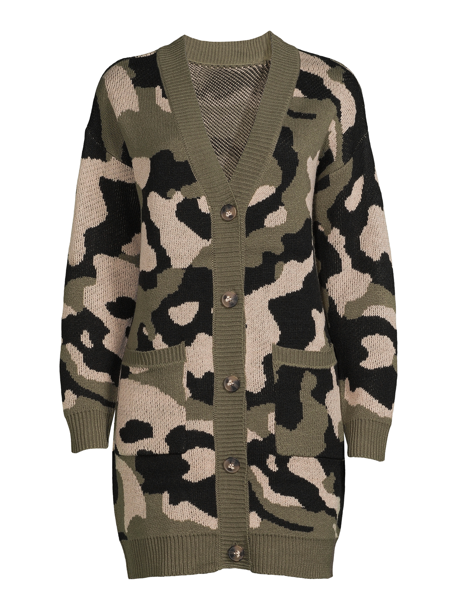No Boundaries Juniors Jacquard Cardigan 