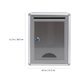 thumbnail image 4 of Buzón de metal con cerradura para montaje en pared, buzón de sugerencias, buzón de aleación de aluminio, buzón de almacenamiento de correo, buzón de paquetes comerciales con cerradura, 4 of 6
