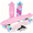 Pink, variant on BELEEV Cruiser Skateboards for Beginners, 7 Ply Canadian Maple Double Kick Deck Concave Skateboard with Skate T-Tool, 22 x 6 inch Complete Skateboard for Kids Teens Adults, Purple