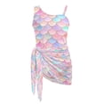 thumbnail image 7 of SEANATIVE Girls Bathing Suit with Mesh Sheer Swimsuit Coverup Back Cutout Summer Beachwear One Piece Swimsuits for Teen Girls, Size 17-18 Years, Mermaid Scale Print Pink, 7 of 7