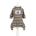 thumbnail image 2 of Flmtop Pet Cat Stripe Pattern Puppy Print T-shirt Four-legged Homewear Dog Clothes Coffee, 2 of 9