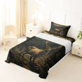 thumbnail image 5 of Manfei Wild Buck Twin Sheets,Mountain Wood Bedding,Brown,3 Pieces,1 Fitted Sheet and 1 Pillowcase, 5 of 6