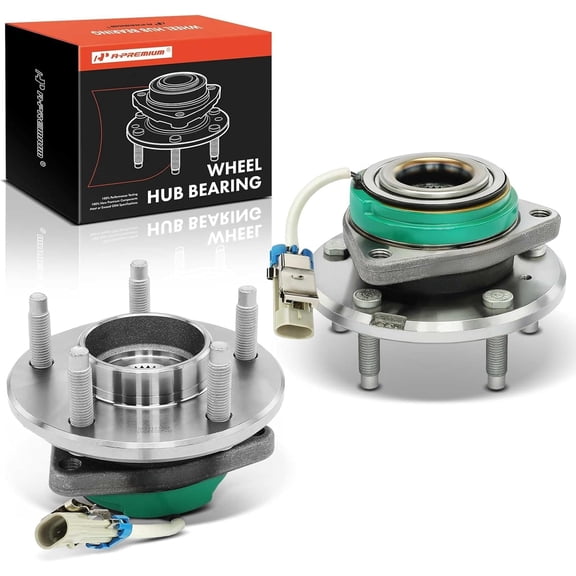 A-Premium 2 x Front Wheel Bearing Hub Assembly Compatible with Chevy Impala Monte Carlo Uplander, Buick Century Lacrosse Regal, Cadillac DeVille DTS, Pontiac Grand Prix, with ABS & 5-Lug