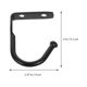 thumbnail image 2 of unbranded 10Ud De Hierro Negro Resistentes Para Colgar Toallas Sombreros Y Accesorios, 2 of 8