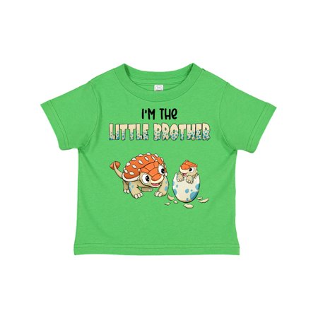 

Inktastic I m the Little Brother Ankylosaurus Bros Gift Toddler Boy Girl T-Shirt