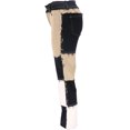 thumbnail image 4 of Nituyy Jeans Droits Taille Haute Patchwork Contrasté pour Femmes, 4 of 6