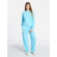 thumbnail image 2 of No Boundaries Oversized Fleece Sweatshirt with Long Sleeves, Women's XXS-4X, 2 of 5