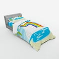 thumbnail image 2 of Ambesonne Rainbow Bedding Set 3 Pcs, Cartoon Sun Holiday, Twin XL, Multicolor, 2 of 2