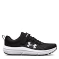 thumbnail image 2 of Zapatos Under Armour Preescolar Assert 10 para niños, color blanco y negro, 12,5 quilates, 2 of 6