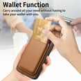 thumbnail image 2 of Wallet Case for Google Pixel 7 Pro, Classic PU Leather Removable Magnetic Card Back Slot Anti-falling Anti-drop Shockproof Protective Phone Case Cover for Google Pixel 7 Pro, Brown, 2 of 11