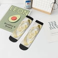 thumbnail image 7 of Pofeuu White Rose Print 30cm Socks, Adult Running Hiking Socks for Youth and Adult, 7 of 7