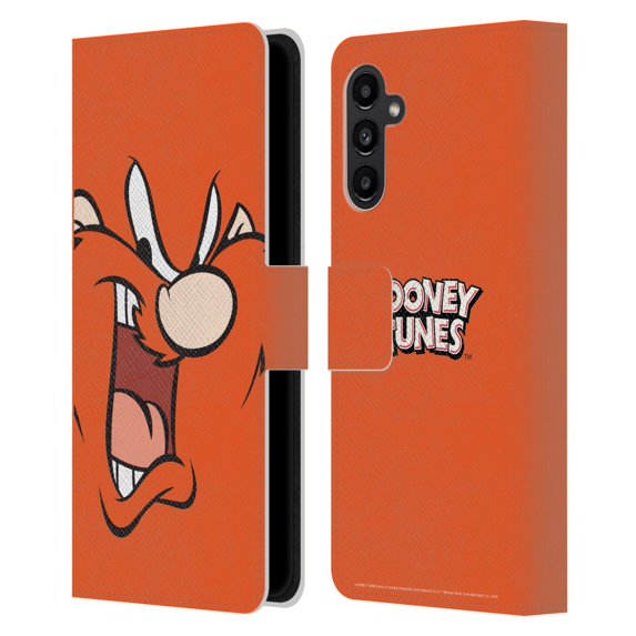 Head Case Designs Officially Licensed Looney Tunes Full Face Yosemite Sam Leather Book Wallet Case Cover Compatible with Samsung Galaxy A13 5G (2021)