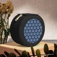 thumbnail image 6 of Fuzoiu Navy Nautical Print Portable Jewelry Box,Round Mini Leather Travel Jewelry Case,Small Travel Jewelry Organizer,Jewelry Holder for Ring Necklace Earring for Women Girls-Black, 6 of 7