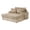 Light Brown, variant on Furniture of America Dresdan Fabric 2-Arm Oversized Chaise in Light Brown