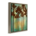 thumbnail image 2 of Stupell Industries Palm Trees over Gradient Landscape & Nature Painting Brown Floater Framed Canvas Art Print Wall Art, 18 x 18, 2 of 8