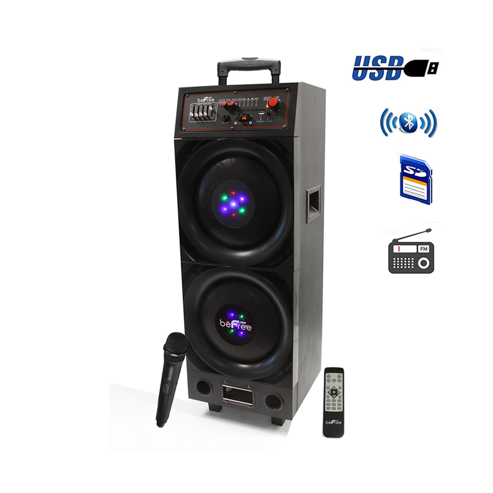 befree sound double 10 inch subwoofer