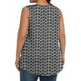 thumbnail image 5 of Jsaierl Womens Plus Size Tank Tops Summer Crewneck Sleeveless Tshirts Oversized Floral Print Tunic Blouses Flowy Hem Cami Top, 5 of 7