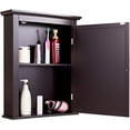 thumbnail image 5 of RONG-3 Bathroom Cabinet with Mirror, Mirrored Wall-Mounted Storage Medicine Cabinet w/Single Door & Adjustable Shelf , Multipurpose Wall Cabinet for Bathroom，Brown, 5 of 10