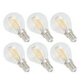 thumbnail image 1 of Bombilla LED, 6W 220V Luz Cálida 6PCS Lámpara De Filamento Transparente Alta Transmitancia Para Sala De Estar Para El Hogar Para Bar Para Para Restaurante, 1 of 7