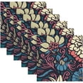 thumbnail image 6 of Vintage Floral Print Cloth Napkins Set of 4, Ultra Soft Machine Washable Dinner Napkins for Family Dinners Weddings Kitchen Dinner Tableation 20X20 Inch Decor Gift, 6 of 7