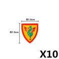 thumbnail image 1 of Bloques de construcción militares, figuras de soldados, juguetes, caballeros medievales, escudo con armas, chaleco, equipos de bandera, la guerra de las rosas, cruzados, 1 of 4