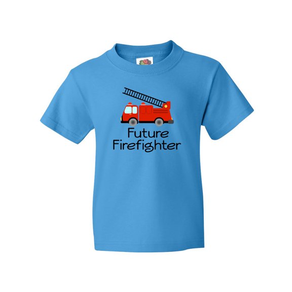 Inktastic Ladder Truck Future Firefighter Youth T-Shirt