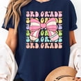 thumbnail image 2 of 3rd Grade Girls Pen rosy Cute tie Back To School Third Grade T-Shirt Unisex, Sizes S-5XL, Tbun, 2 of 5