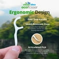 thumbnail image 3 of Clean Idea Eco Flosser 300count Floss Picks  | Biodegradable Handle | Ultra Floss | Natural Dental Floss Picks, 3 of 6