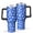 Baseballs and Faces Blue Pattern, variant on Baseballs and Faces Blue Pattern OneSize Tumbler with Handle 1 Pack, Vacuum Insulated Insulated Drinking Cup Durable Gifts Ideas for Students Teachers Office Workers