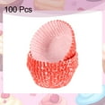 thumbnail image 3 of Uxcell 100 Contadores de Forros para Cupcakes, Vasos para Cupcakes de Tamaño Estándar, Forros para Muffins, Papeles para Hornear, Envolturas a Prueba de Grasa, Rosa Amor, 3 of 6