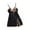 Black#, variant on Women Nightgown Soft Comfy Sleepwear Womens Lace Lingerie Chemise Sleepshirt Full Slip Lounge Dress Night Gowns