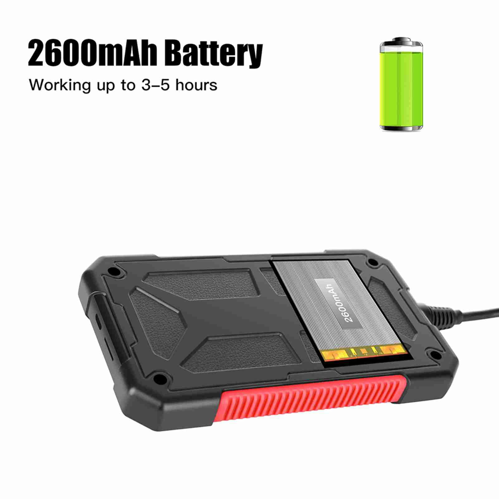 Waterproof Borescope Waterproof P40 Portable Handheld Industrial Endoscope Borescope Inspection Camera IP67 Waterproof 3.9mm Lens Built-in 6pcs Adjustable LEDs with 4.3 Inch High-definition 1080P