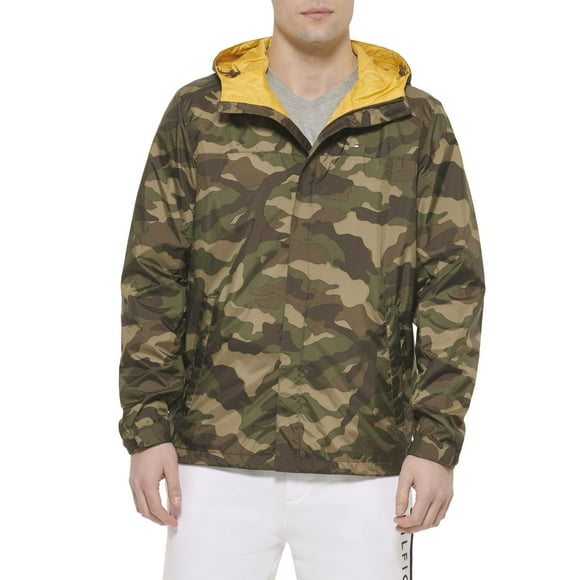 Chaqueta Tommy Hilfiger, ligera, impermeable, camuflaje